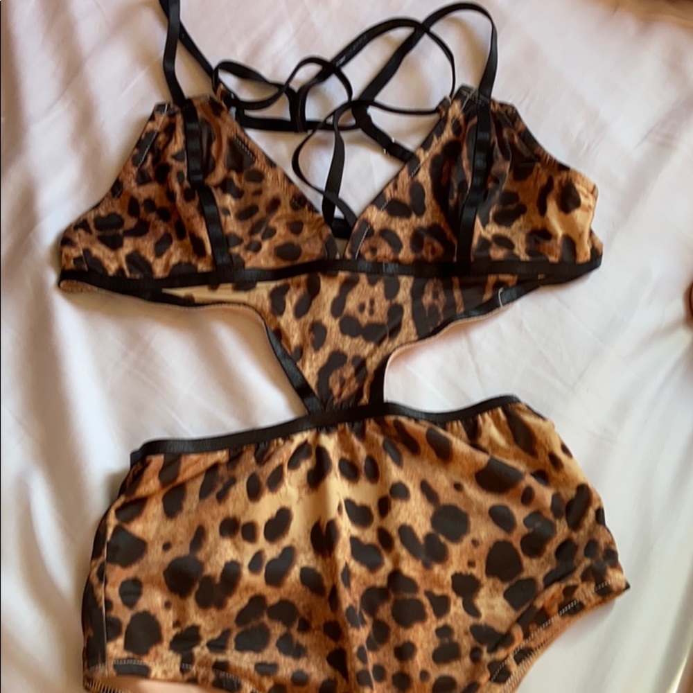 Unif Leopard Print Oh Dang Bodysuit - image 2